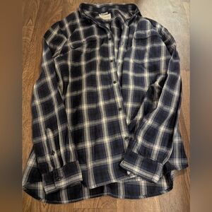 Denim & Supply Ralph Lauren Shirt Mens Xxl The Big Shirt Blue Plaid Button Down